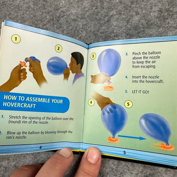 Hovercraft Racers Kit Balloon Toy Tangerine Press Luann Colombo - Picture 6 of 8